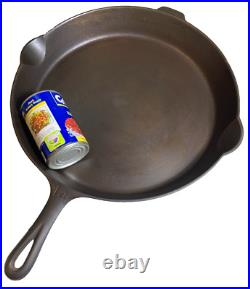 MASSIVE HUGE EXTRA LARGE Cast Iron Fry Pan Skillet #14 15.25 Wagner Griswold