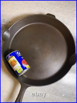 MASSIVE HUGE EXTRA LARGE Cast Iron Fry Pan Skillet #14 15.25 Wagner Griswold
