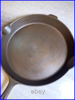MASSIVE HUGE EXTRA LARGE Cast Iron Fry Pan Skillet #14 15.25 Wagner Griswold