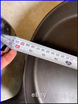 MASSIVE HUGE EXTRA LARGE Cast Iron Fry Pan Skillet #14 15.25 Wagner Griswold
