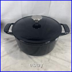 Made. In CookWare Dutch Oven 5.5 Qt Blue Enameled Cast Iron