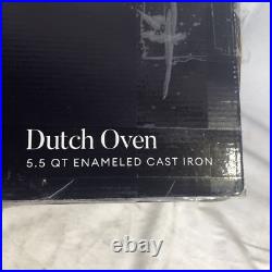 Made. In CookWare Dutch Oven 5.5 Qt Blue Enameled Cast Iron