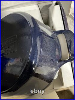 Made. In CookWare Dutch Oven 5.5 Qt Blue Enameled Cast Iron -Open Box/ Box Damage