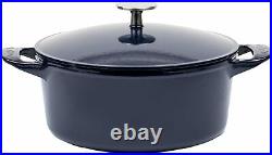 Made In Cookware Dutch Oven 5.5 Quart-Enamed Cast Iron (Blue) -Made In France