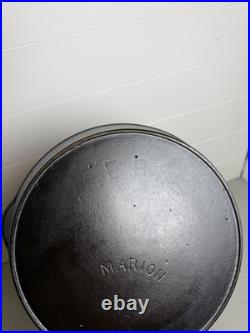 Marion Cast Iron #8 Cast Iron Skillet with ERIE Ghost Mark In Top Casting