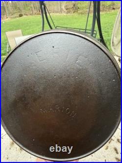Marion Cast Iron #8 Cast Iron Skillet with ERIE Ghost Mark In Top Casting