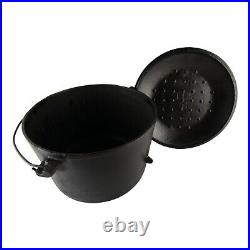 Martin Hamburger Logo #8 Cast Iron Dutch Oven Self Basting Lid, 10 1/4 Inch