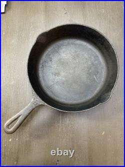 Martin Range & Stove Co #8 Cast Iron Hamburger Logo Skillet 1920-1950 Unmarked