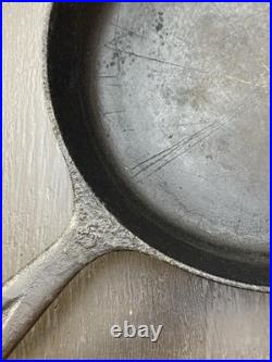 Martin Range & Stove Co #8 Cast Iron Hamburger Logo Skillet 1920-1950 Unmarked