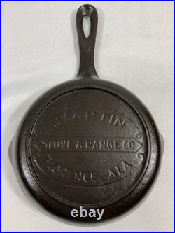Martin Stove & Range Company Cast Iron 6 Skillet 3 Clean Restored & Seasoned