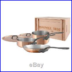 Mauviel M'150C2 5 Piece Cookware Set WithCrate, Cast Iron Color Handle