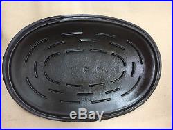 McClary No. 5 Drip Top OVAL ROASTER CAST IRON Roasting Pan + Trivet Not Griswold