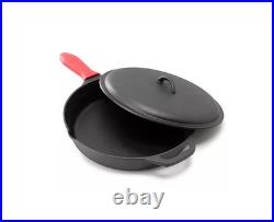 MegaChef 12 Pre-Seasoned Cast Iron Skillet withCast Iron