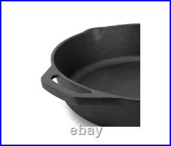 MegaChef 12 Pre-Seasoned Cast Iron Skillet withCast Iron