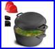 MegaChef 5 Quart Pre-Seasoned 2-in-1 Cast IronDutch Oven and