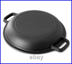 MegaChef 5 Quart Pre-Seasoned 2-in-1 Cast IronDutch Oven and MegaChef 5 Quart Pre-Seasoned 2-in-1 Cast IronDutch Oven and