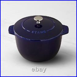 NEW 3.25-Qt Staub Heavy Enameled Cast Iron Petite Demi French Oven Sapphire