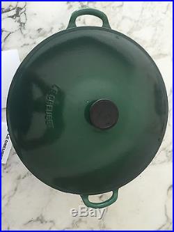 NEW Le Creuset Enamel Cast Iron 12.5 Round #32 French 7.25 Qt Dutch Oven Green