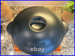 NEW Le Creuset Legumier 4 qt Heritage Round Dutch Oven Cast Iron #24 Matte Black