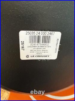 NEW Le Creuset Legumier 4 qt Heritage Round Dutch Oven Cast Iron #24 Matte Black