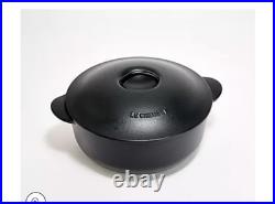 NEW Le Creuset Legumier 4 qt Heritage Round Dutch Oven Cast Iron #24 Matte Black