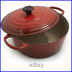 NEW Le Creuset Signature Cherry 7.25 Quart Round Dutch Oven, Model LS2501-2867