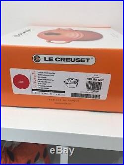 NEW Le Creuset Signature Cherry Red 5.5-qt. French oven with lid Cast Iron