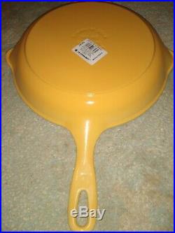 NEW Le Creuset Signature Iron Handle Skillet, 10-1/4-Inch, Honey YELLOW