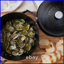 NEW Lodge Blacklock Triple Seasoned Cast Iron 3-Piece Dutch Oven and Skillet Set