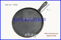 NEW Mexican Cast Iron Comal Hierro 10 inch Cookware Fajitas Oven Safe Skillet