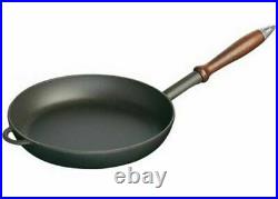 NEW STAUB CAST IRON FRYING PAN 24cm ENAMELED COATING KITCHEN COOKWARE FRYPAN FRY