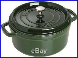 NEW Zwill Staub Cast Iron 4 QT Round Cocotte (Basil)