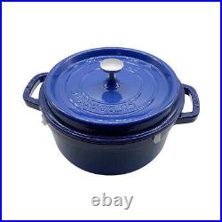 NEW for STAUB Cast Iron 4.5-qt Round Cocotte 24cm Cast Iron Round Dutch Oven USA