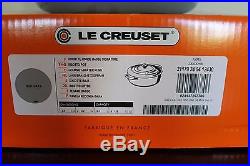 NIB Le Creuset Cast Iron 3.5 qt risotto pot mist french gray round dutch oven