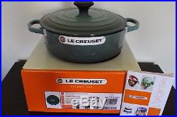 NIB Le Creuset Cast Iron 3.5 qt risotto pot ocean blue round dutch oven 24