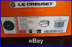 NIB Le Creuset Cast Iron 3.5 qt risotto pot ocean blue round dutch oven 24