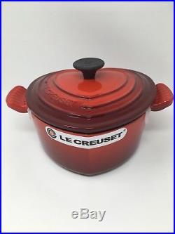 NIB Le Creuset Cast-Iron Heart-Shaped Dutch Oven, 2-Qt Brand New