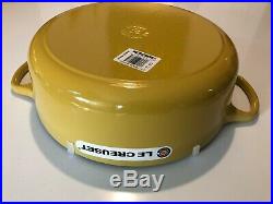 NIB Le Creuset Enamled Cast-Iron 6.75 Qt Risotto Pot-Quince yellow