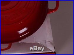 NIB Le Creuset Signature Cast Iron 3.5 braiser red shallow casserole fait tout