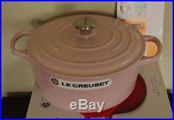 NIB Le Creuset Signature Cast Iron 3.5-qt Round Dutch Oven chiffon pink bonbon