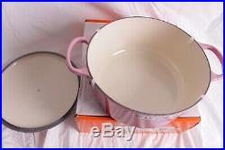 NIB Le Creuset Signature Cast Iron 7 1/4 qt Round Dutch Oven ombre pink