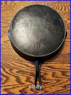 NICE! SIDNEY (Pre-Wagner) #10 Cast Iron Skillet, Restored