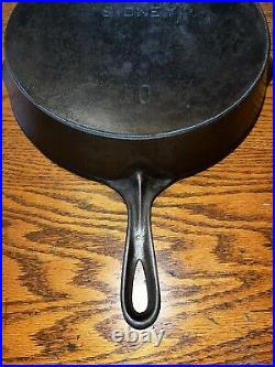 NICE! SIDNEY (Pre-Wagner) #10 Cast Iron Skillet, Restored