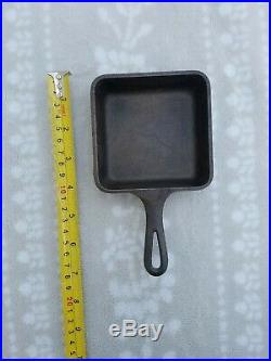 NO RESERVE Rare Griswold Cast Iron Toy Sample Square Pan Skillet #775