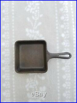 NO RESERVE Rare Griswold Cast Iron Toy Sample Square Pan Skillet #775