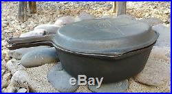 NOS Lodge 4 in 1 Cast Iron Hinged Skillet and Cover Lid Chicken Fryer