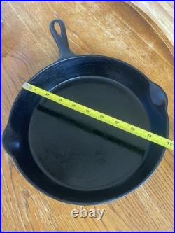 National #8 Star Wagner Cast Iron Skillet With Heat Ring Flat