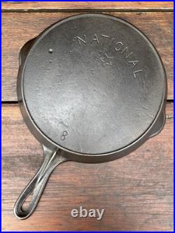 National Cast Iron #8 Skillet with Star Maker's Mark