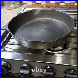 National Cast Iron Skillet #9 Restored Sits Flat
