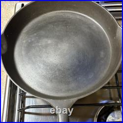 National Cast Iron Skillet #9 Restored Sits Flat